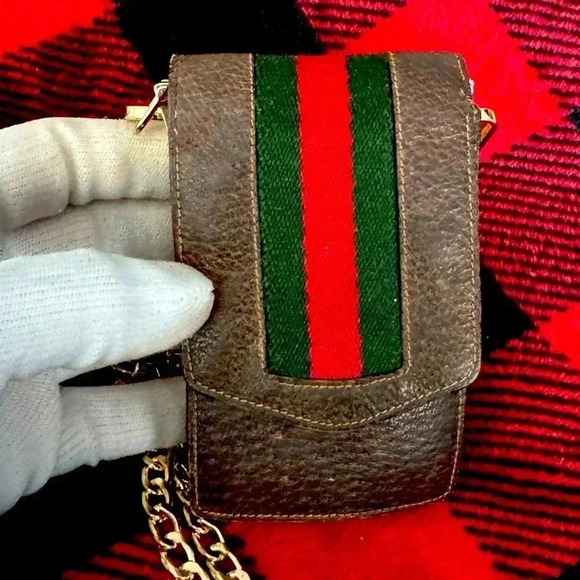 Vintage Gucci Wallet Case Pouch Accessory Collection Italy Authentic converted - Picture 4 of 14